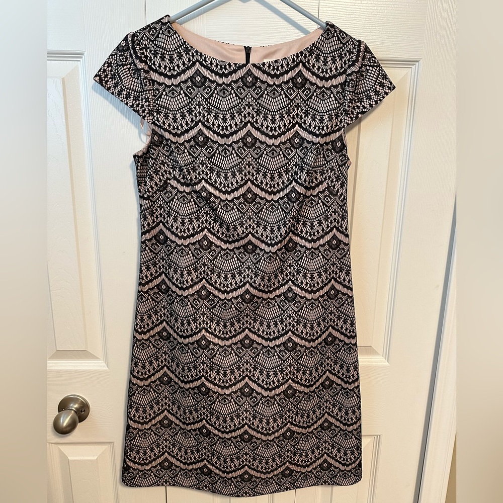 Eliza J Dress, Black/Light Pink, Size 6